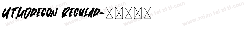 UTMOregon Regular字体转换